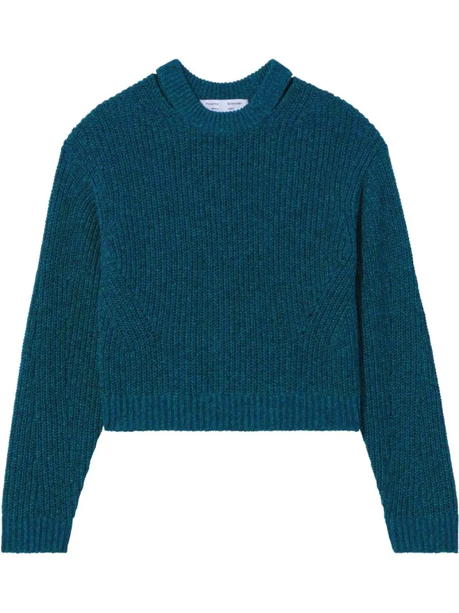 Proenza Schouler White Label Proenza Schouler White Label カットアウトリブニットジャンパー ブルーの商品画像