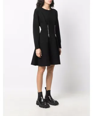 Alexander McQueen ジップディテール フレアドレス - サムネイル3