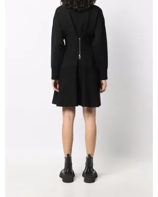 Alexander McQueen ジップディテール フレアドレス - サムネイル4