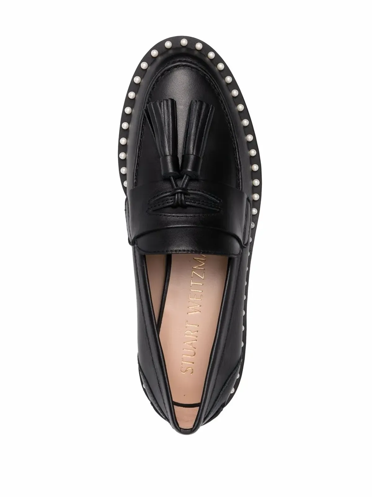 Stuart Weitzman ミラ パール装飾ローファー - 画像4