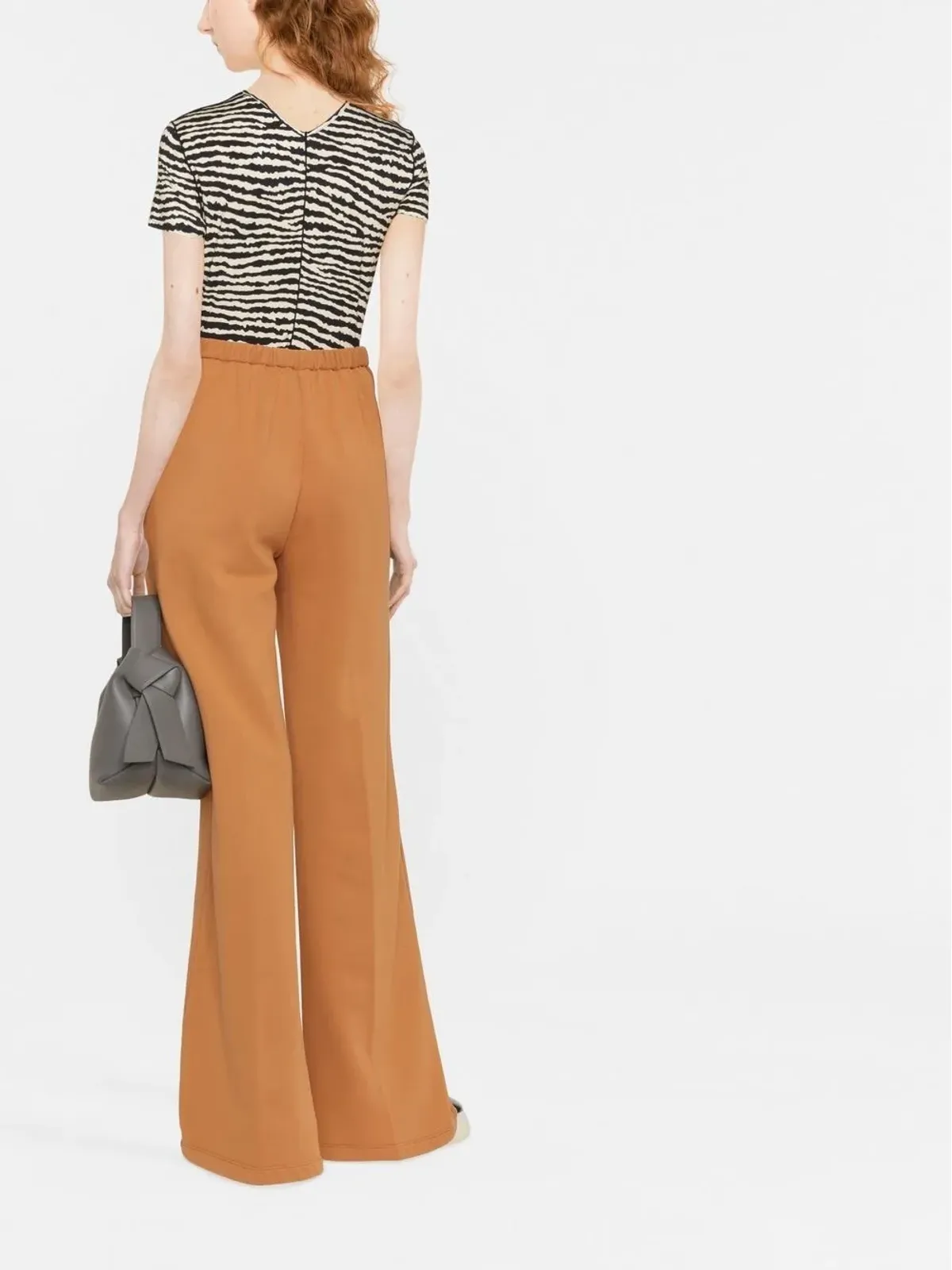Proenza Schouler White Label ゼブラ柄 Tシャツ - ブラック - 画像4