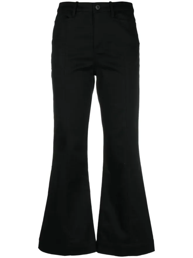 Proenza Schouler White Label Proenza Schouler White Label クロップドフレアパンツ ブラックの商品画像