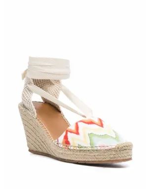 Missoni ジグザグ柄ウェッジエスパドリーユ（ニュートラルカラー） - サムネイル2