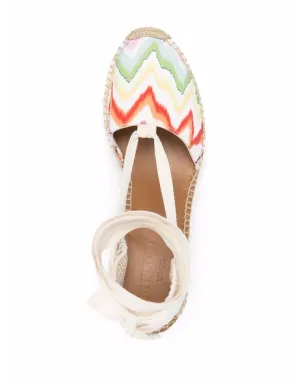 Missoni ジグザグ柄ウェッジエスパドリーユ（ニュートラルカラー） - サムネイル4