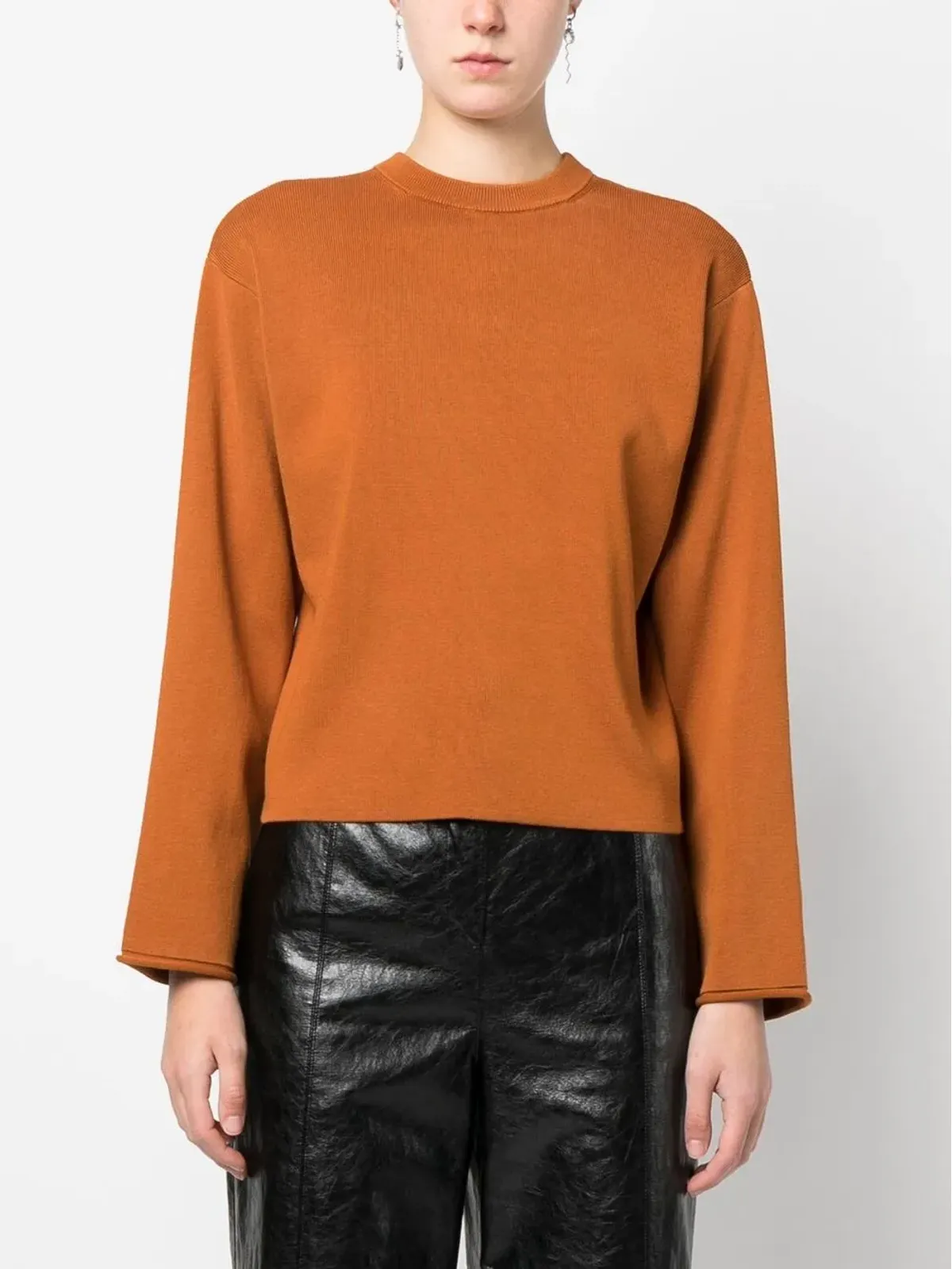 Proenza Schouler White Label 後ろノットディテールのニットジャンパー - ブラウン - 画像3