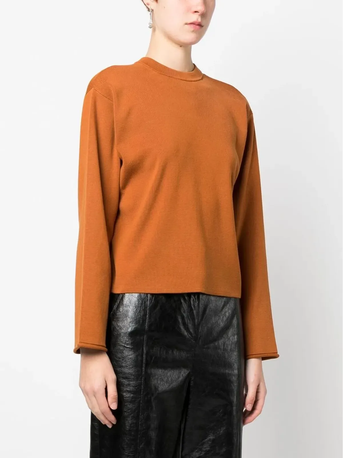 Proenza Schouler White Label 後ろノットディテールのニットジャンパー - ブラウン - 画像4