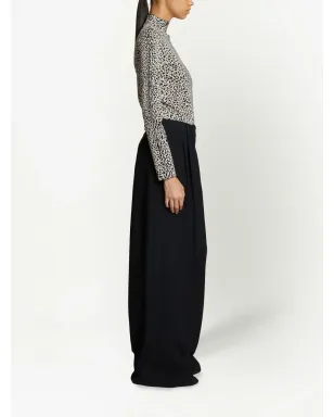 Proenza Schouler leopard-print mock-neck top - Black - サムネイル3