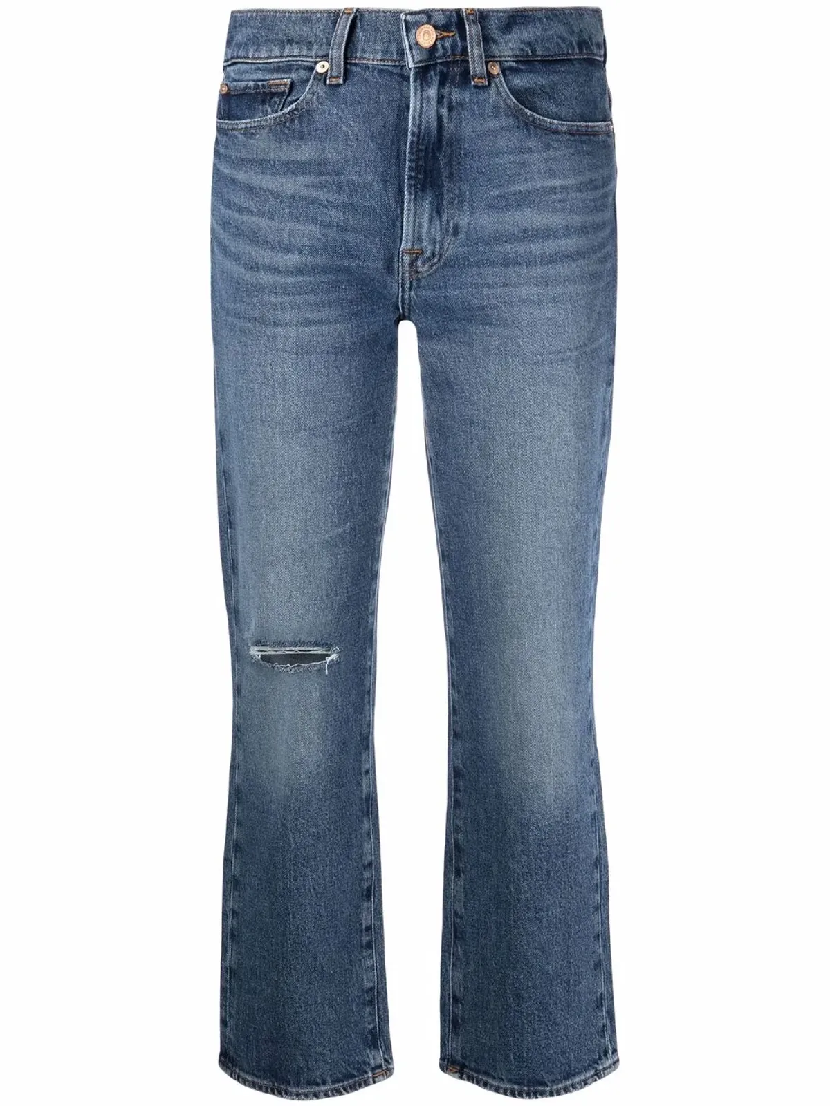 7 For All Mankind ハイライズ クロップド Logan ジーンズ - 画像1