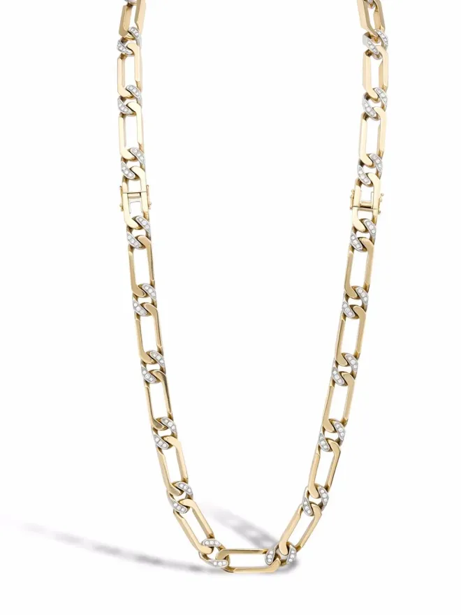 Van Cleef & Arpels Pre-Owned Van Cleef & Arpels ビンテージ 1980年代 18K イエローゴールド 変形可能 ダイヤモンド ネックレスの商品画像
