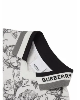 Burberry Kids フローラルプリント ポロシャツ - サムネイル4
