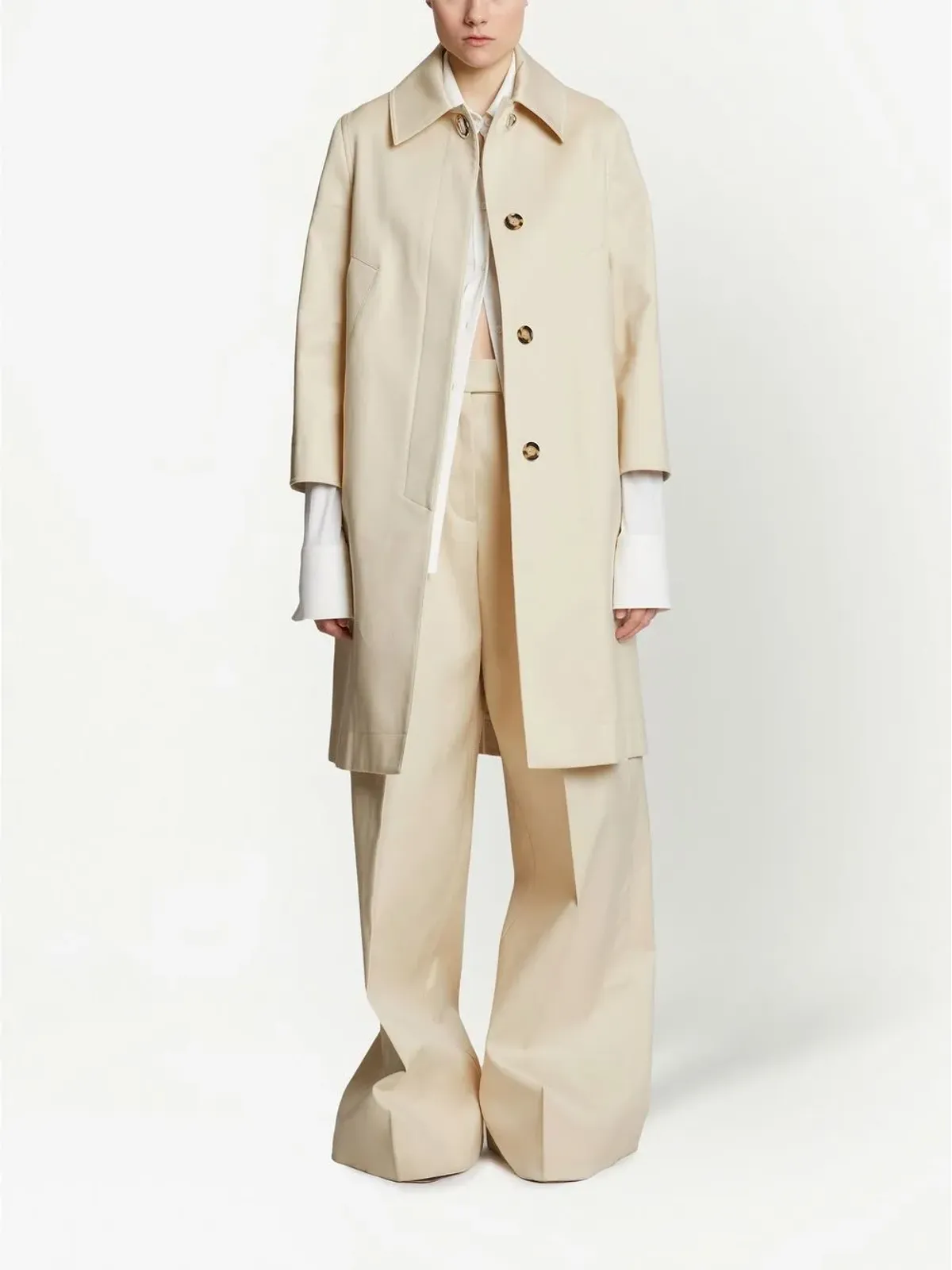 Proenza Schouler シングルブレスト コットンコート - 画像2