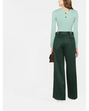 Proenza Schouler クレープ地ワイドレッグパンツ - サムネイル4