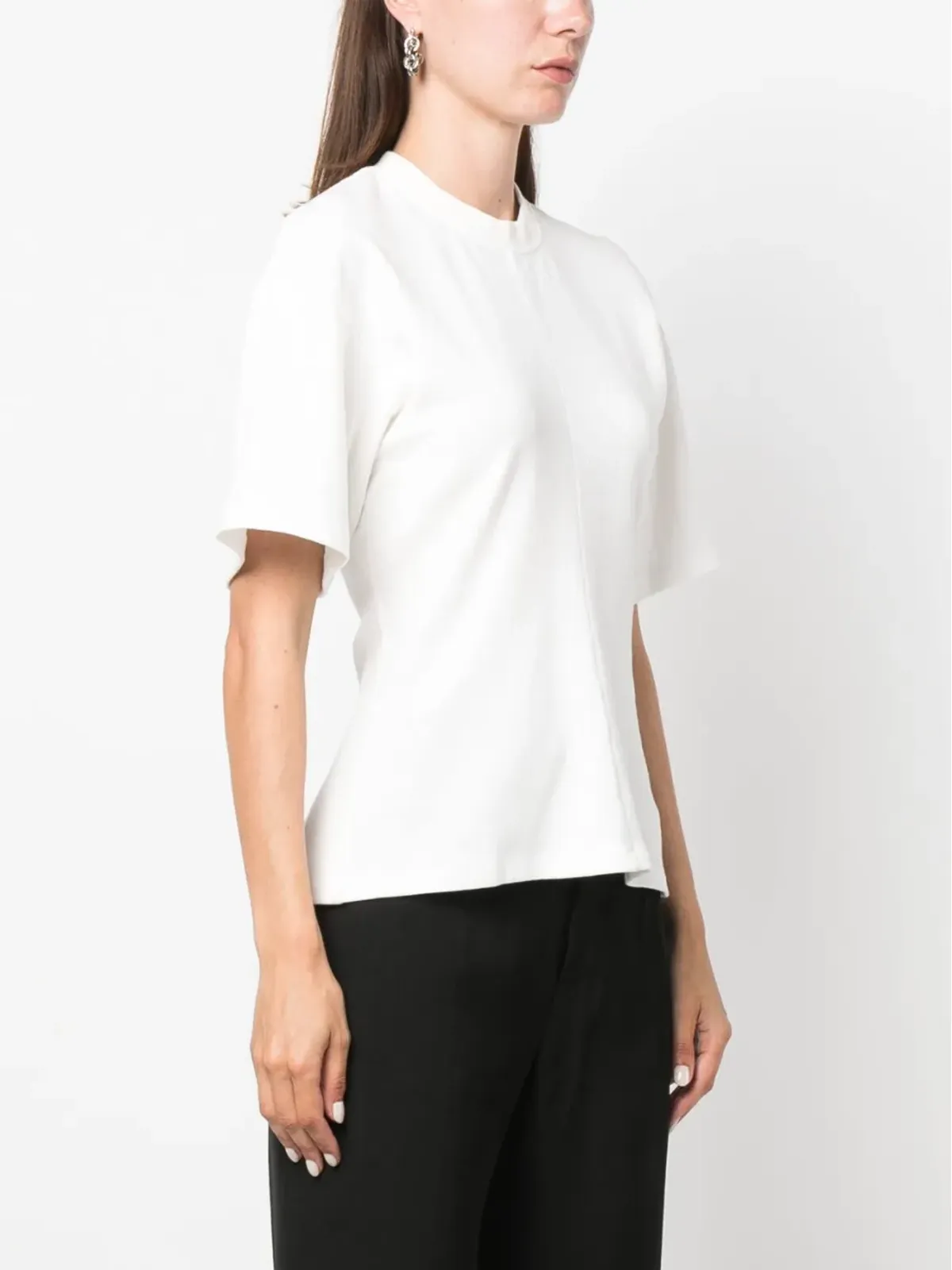 Proenza Schouler コットン混紡 ウエストフィット Tシャツ - 画像3