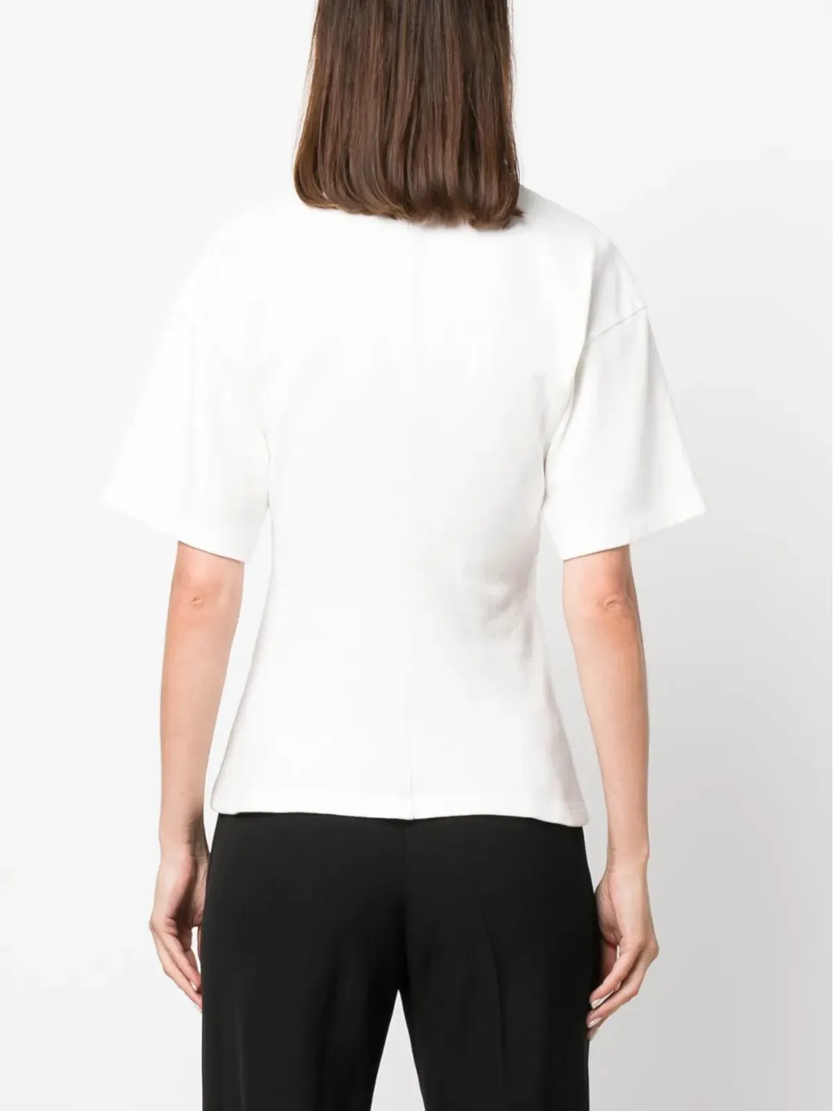 Proenza Schouler コットン混紡 ウエストフィット Tシャツ - 画像4