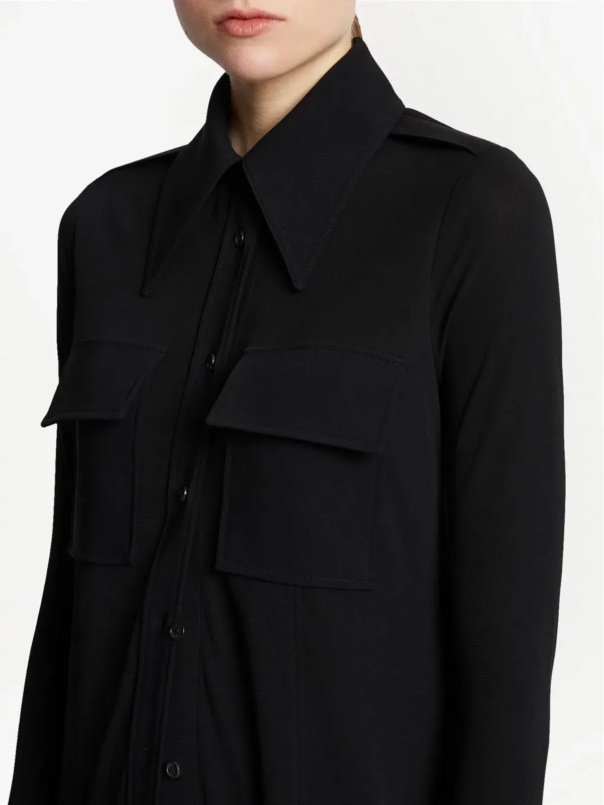 Proenza Schouler ポインテッドカラー ボタンアップシャツ - 画像5