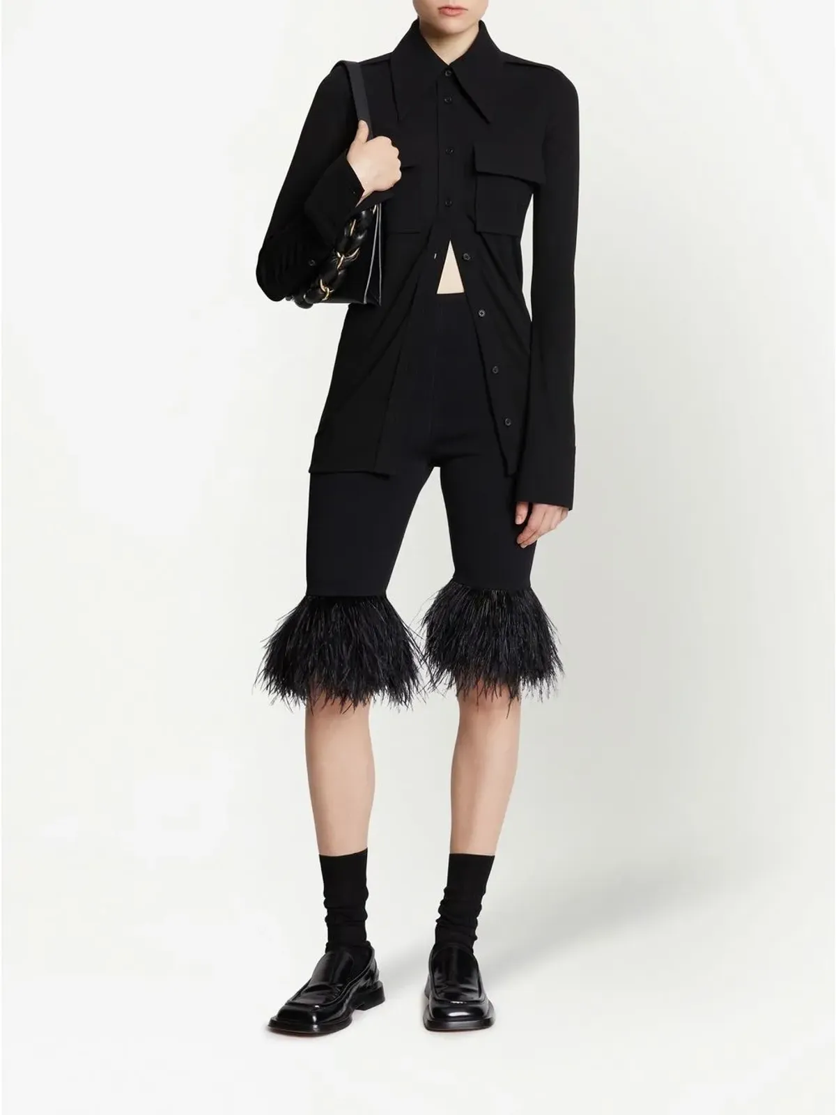 Proenza Schouler ポインテッドカラー ボタンアップシャツ - 画像2