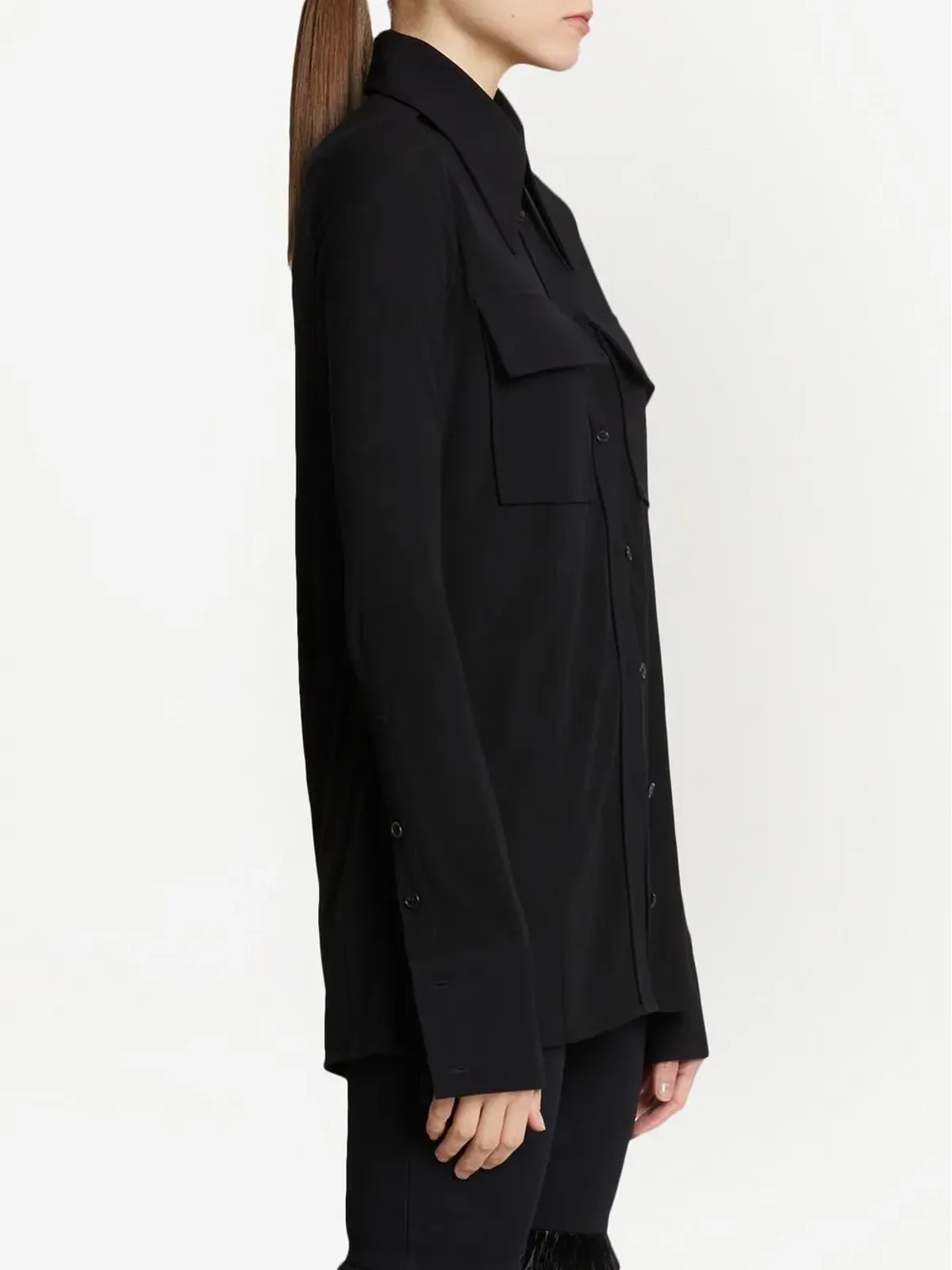 Proenza Schouler ポインテッドカラー ボタンアップシャツ - 画像3