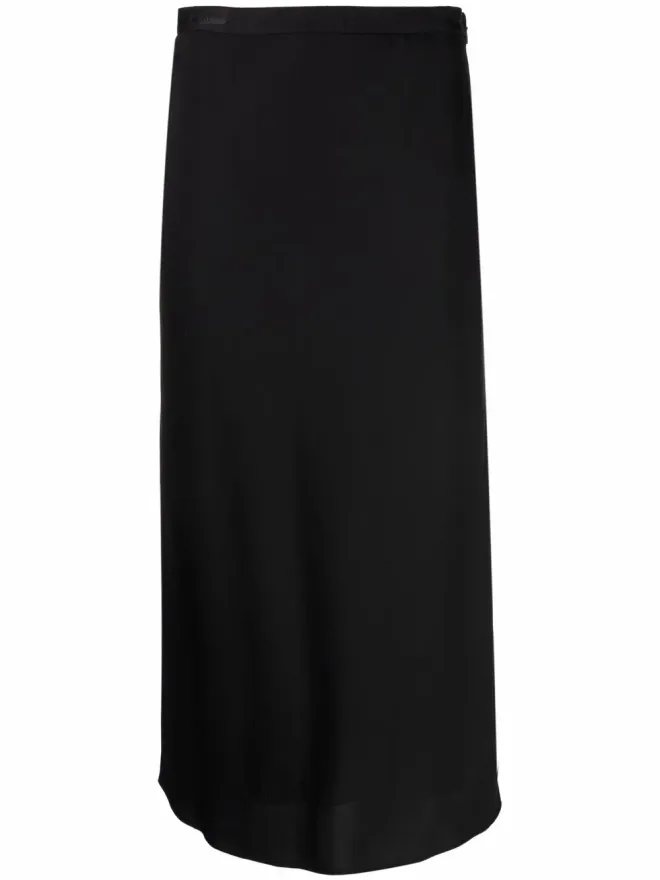 Calvin Klein Calvin Klein ロゴ入りウエストバンド ミディスカート - ブラックの商品画像