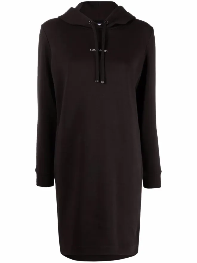 Calvin Klein Calvin Klein ロゴプリントフード付きショートドレスの商品画像