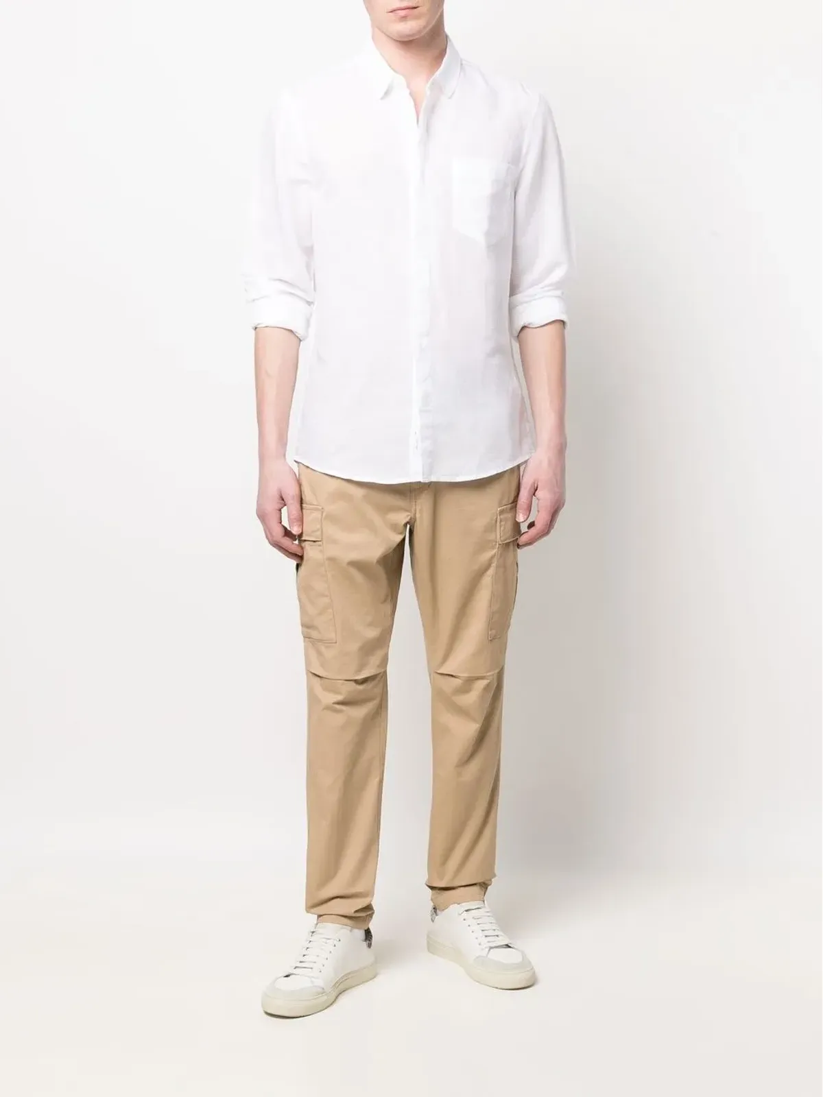 Calvin Klein ロングスリーブポケットシャツ - ホワイト - 画像2