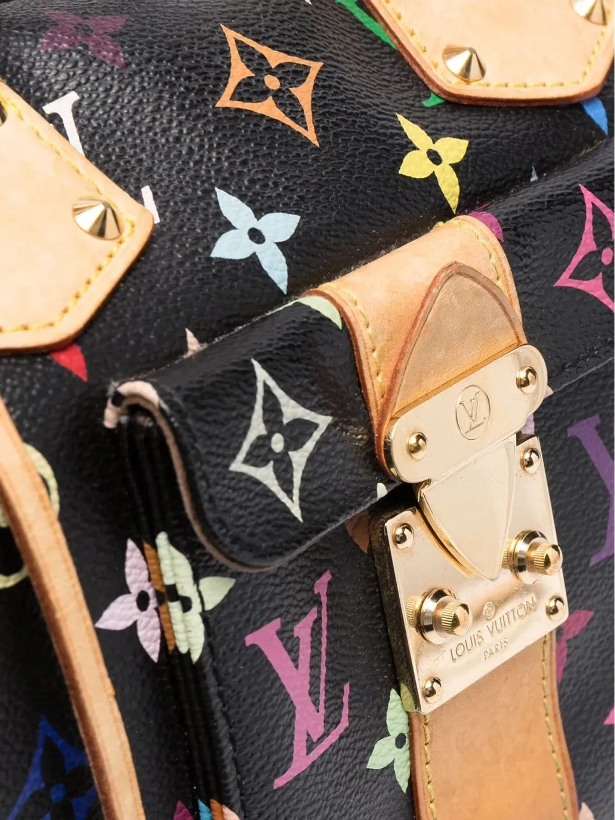Louis Vuitton Pre-Owned タカシ・ムラカミ 2006年 モノグラム・スピーディー・ハンドバッグ - Black - 画像4