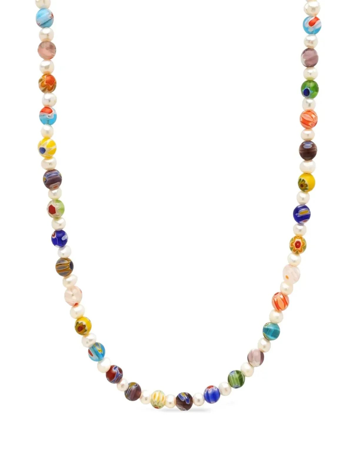 Nialaya Jewelry ビーズ付きパール・ディテール ネックレス - シルバー - 画像1