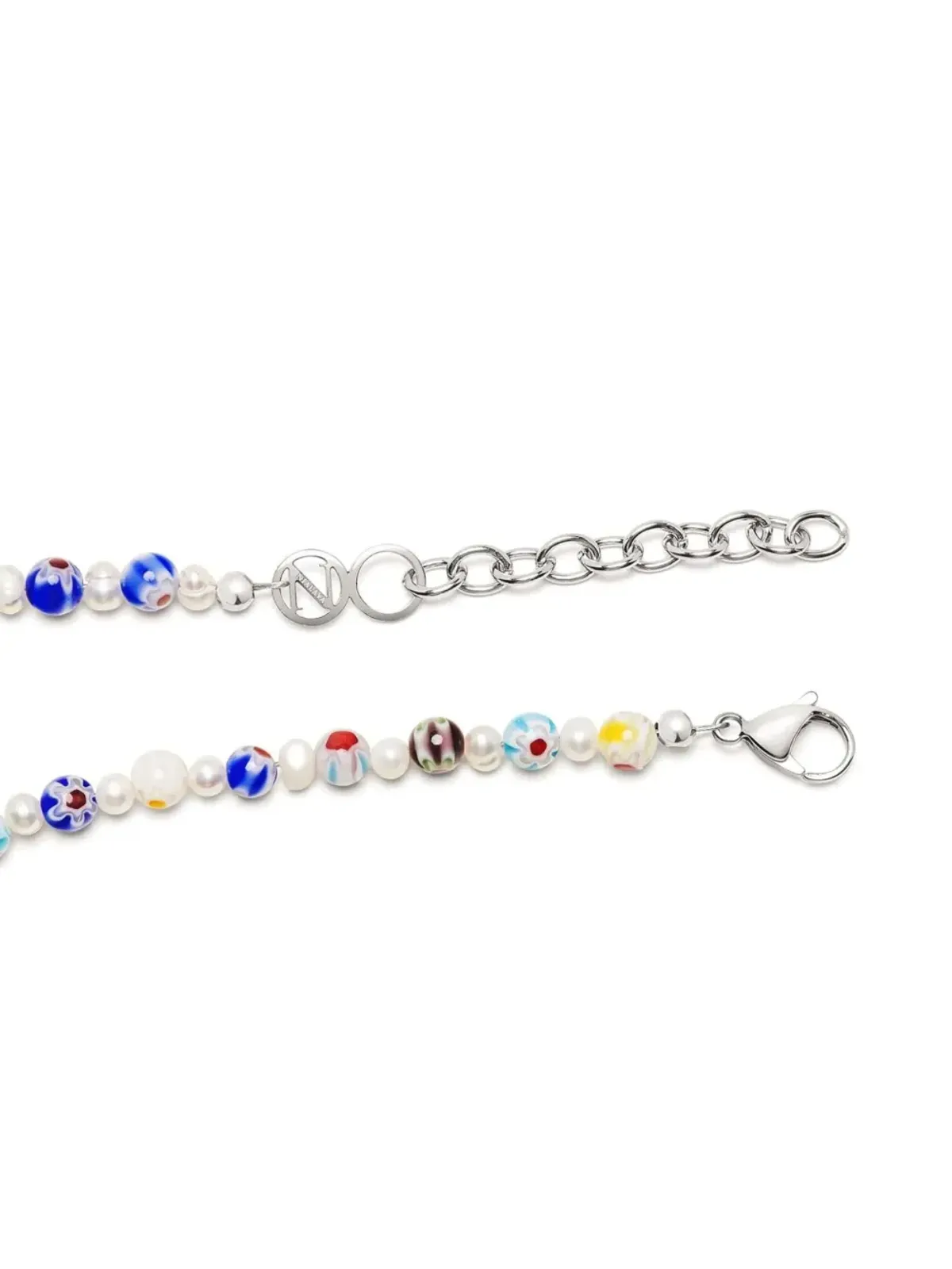 Nialaya Jewelry ビーズ付きパール・ディテール ネックレス - シルバー - 画像3