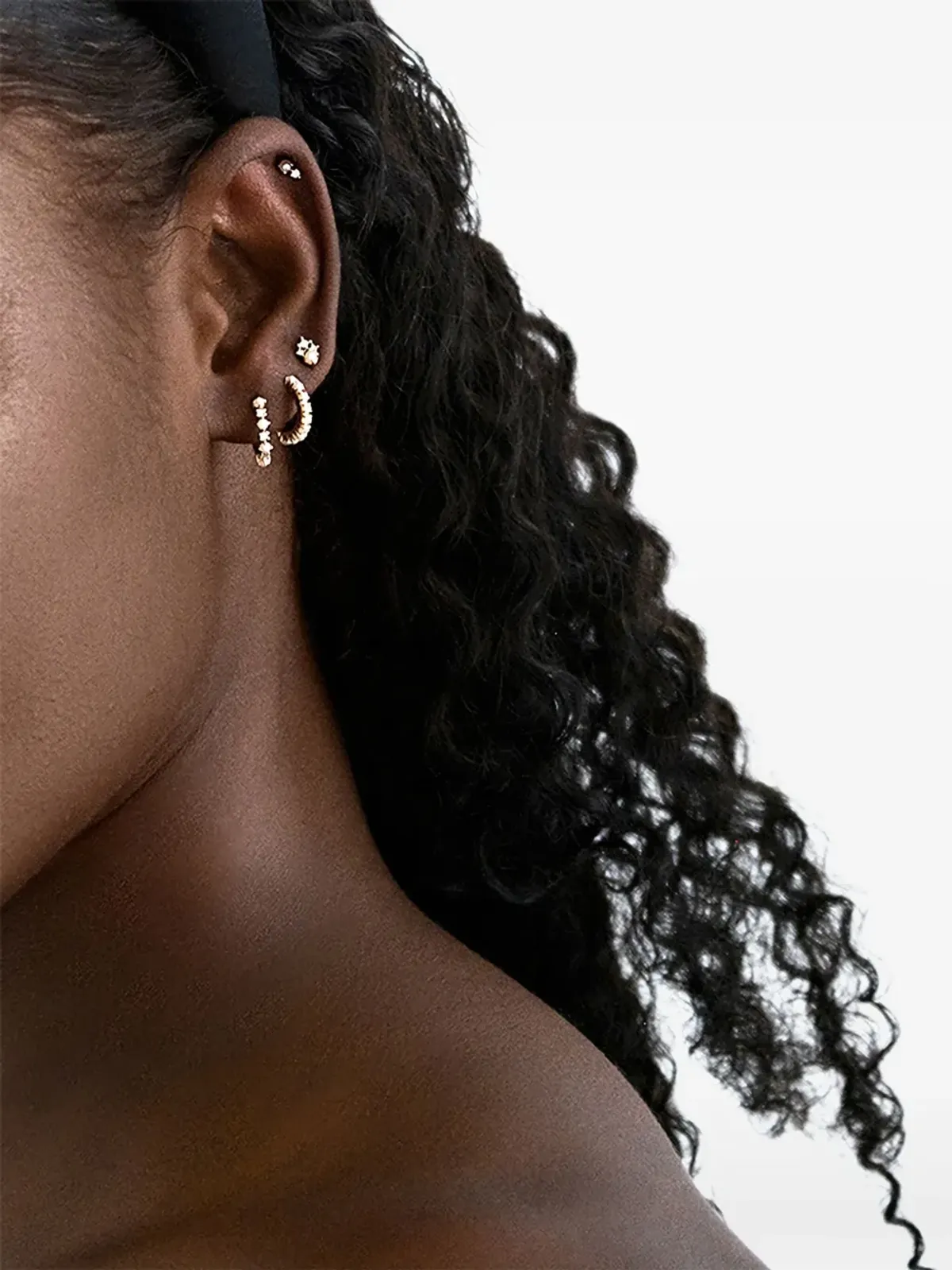 Mateo 14K Yellow Gold The Little Things Tri Diamond Pearl Studs Earrings - 画像2