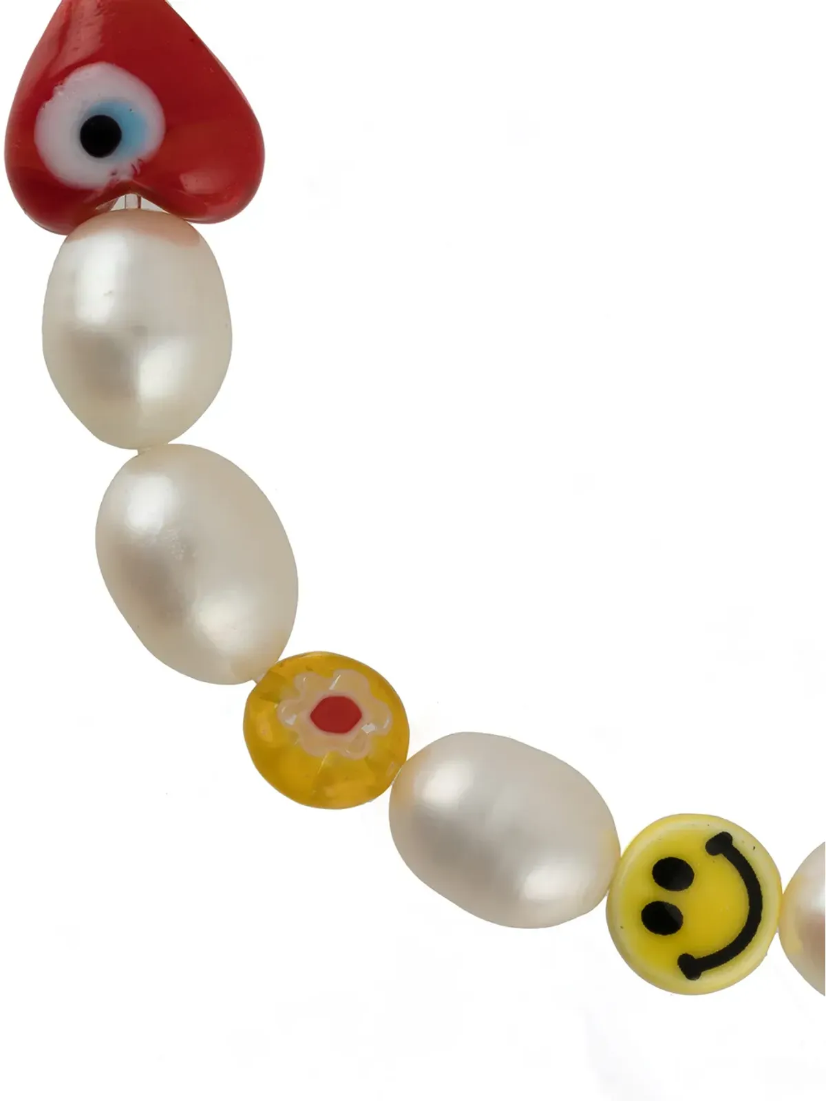 Nialaya Jewelry パールとガラスのペンダント ブレスレット - 画像3