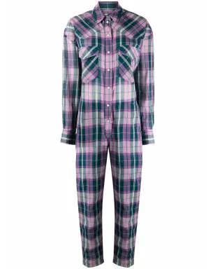 MARANT ÉTOILE チェック柄 ボタンアップ ジャンプスーツ - サムネイル1