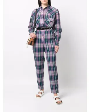 MARANT ÉTOILE チェック柄 ボタンアップ ジャンプスーツ - サムネイル2