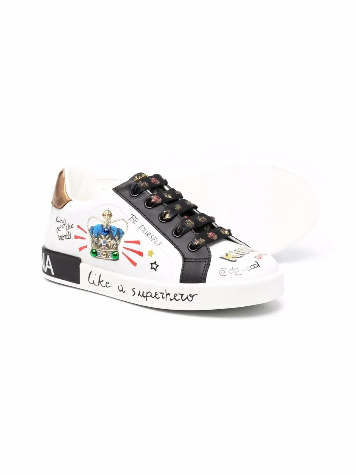 Dolce & Gabbana Kids Like a Superhero ローカットスニーカー - ホワイト - 画像2