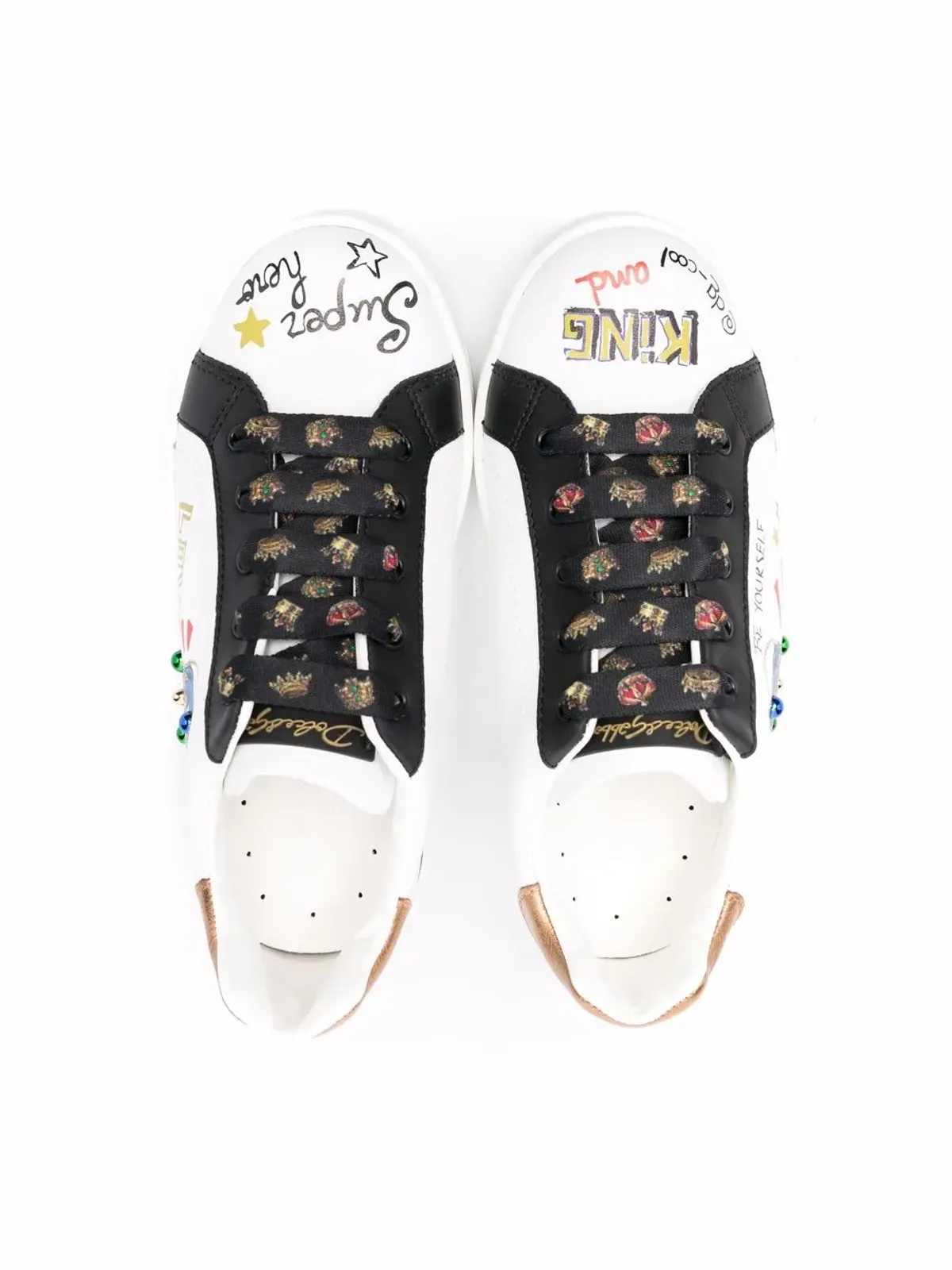 Dolce & Gabbana Kids Like a Superhero ローカットスニーカー - ホワイト - 画像3