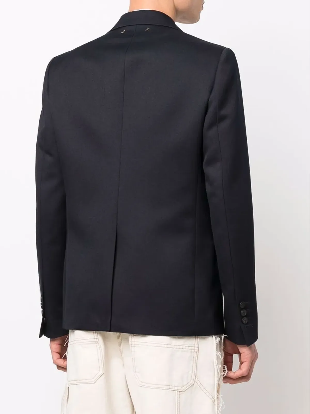 Golden Goose シングルブレスト ロゴパッチ ブレザー ブルー - 画像4