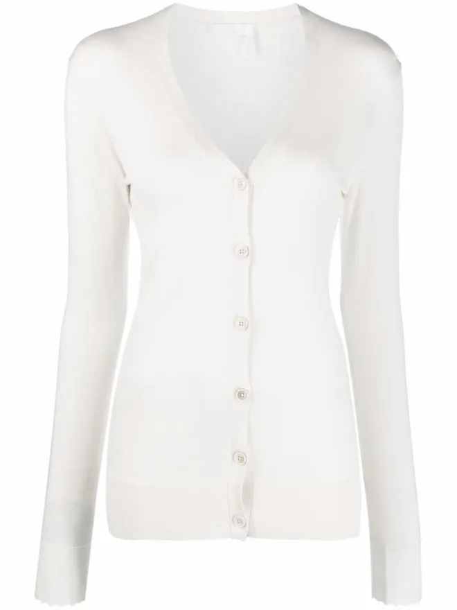 Chloe Chloé スカラップカフ ウールカーディガンの商品画像