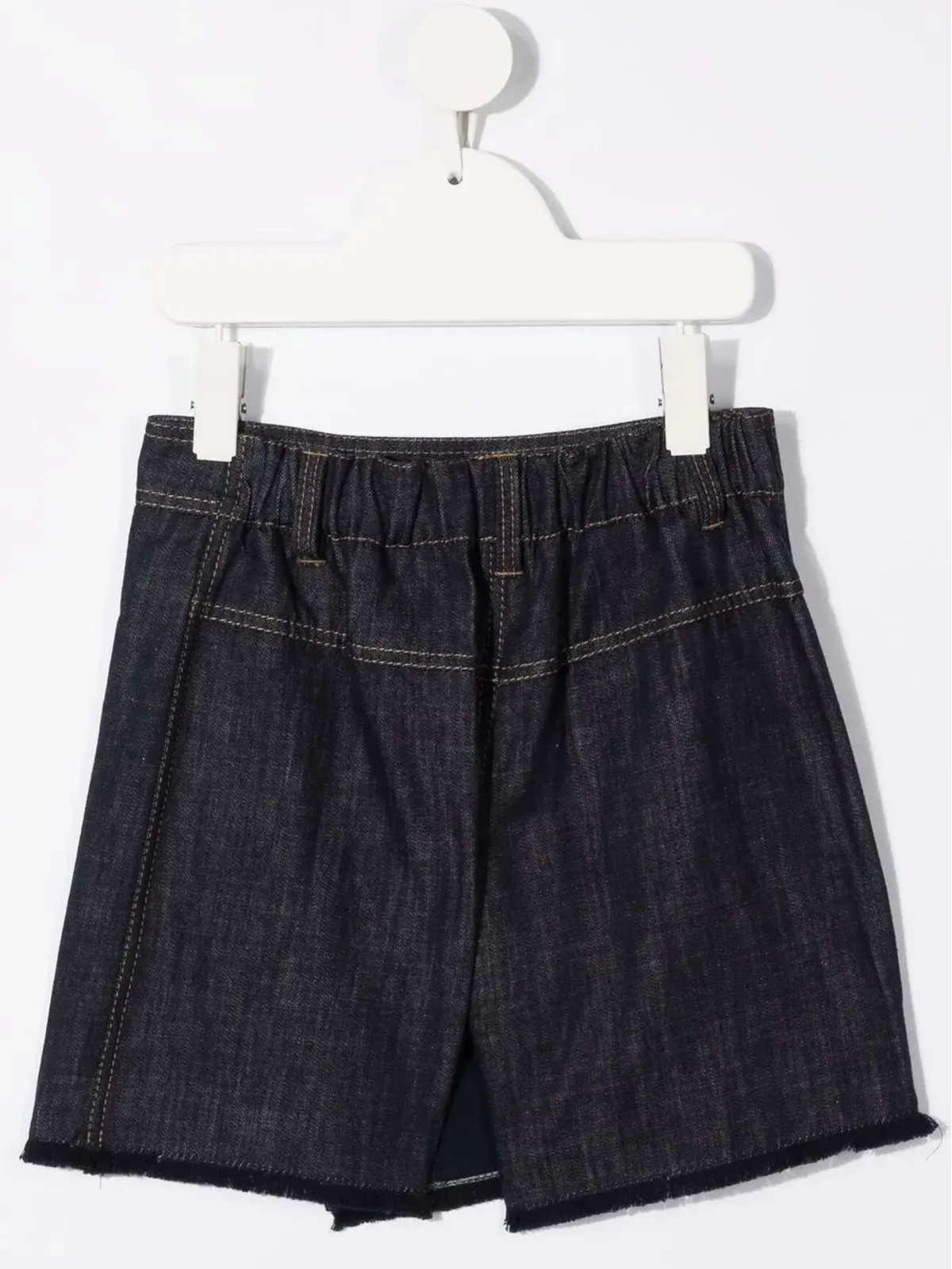 Brunello Cucinelli Kids リネンデニム風スコート - 画像2