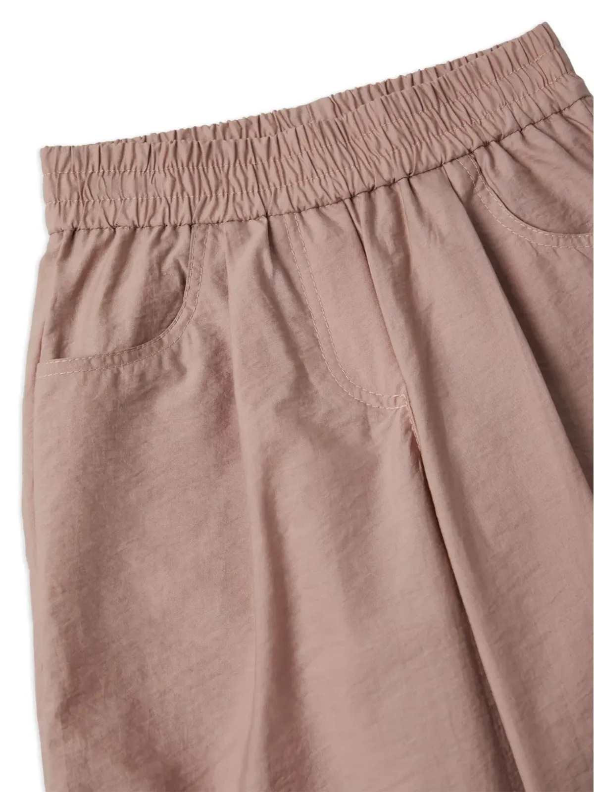Brunello Cucinelli Kids プルオン・ワイドレッグパンツ - ピンク - 画像3