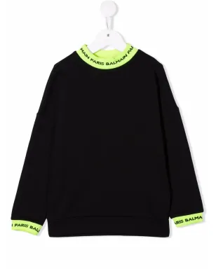 Balmain Kids ロゴトリム スウェットシャツ - サムネイル1