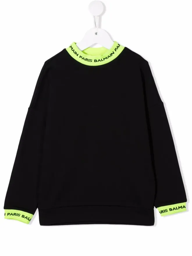Balmain Kids Balmain Kids ロゴトリム スウェットシャツの商品画像