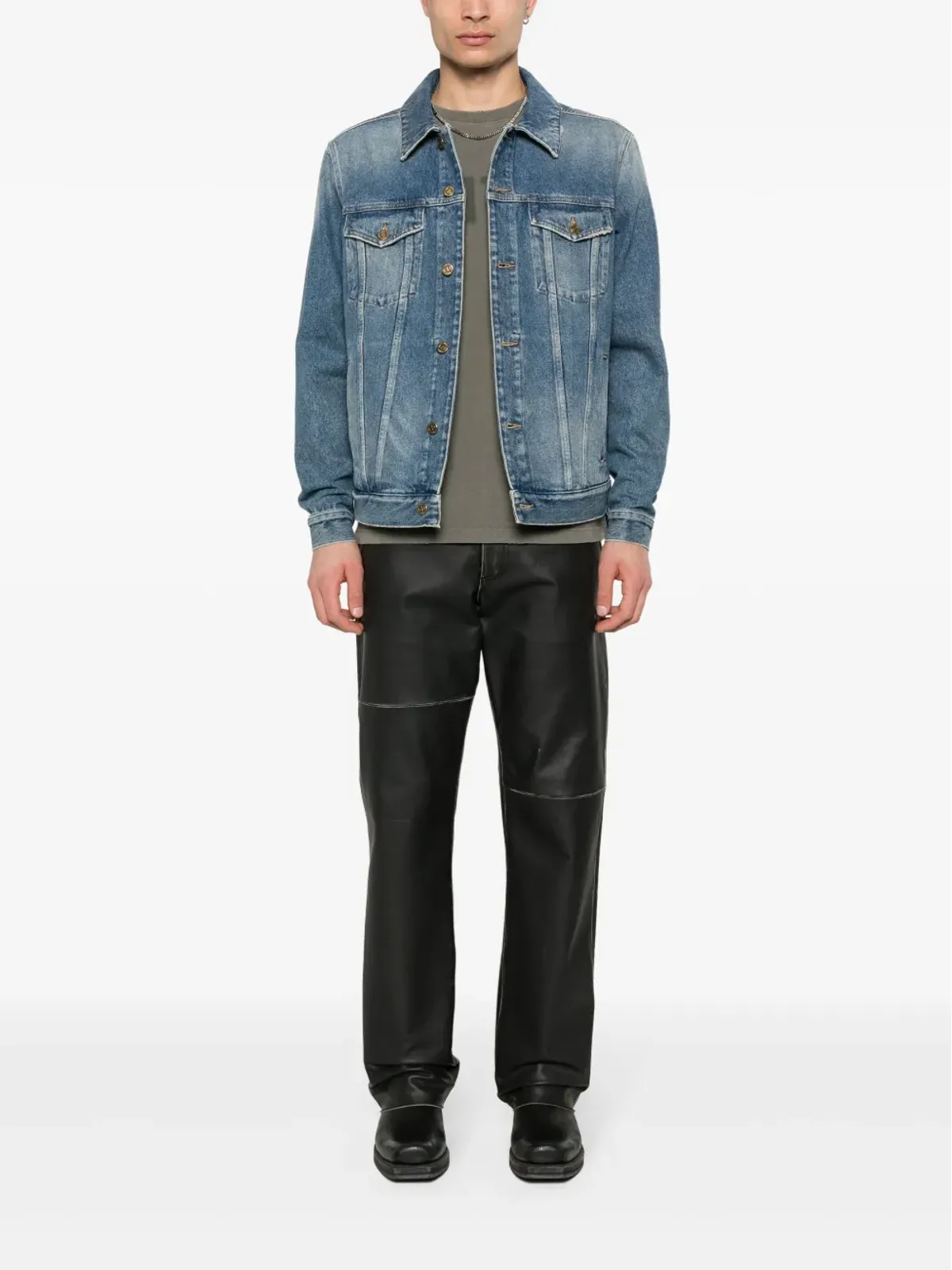 Golden Goose ストーンウォッシュデニムジャケット - 画像2