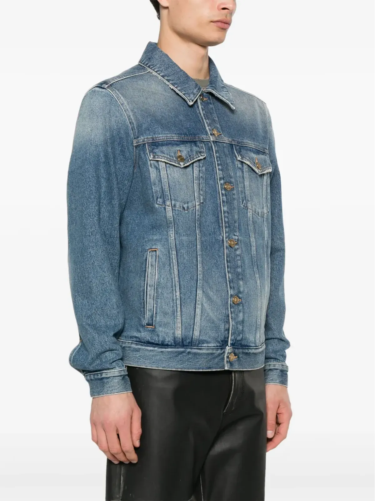 Golden Goose ストーンウォッシュデニムジャケット - 画像3