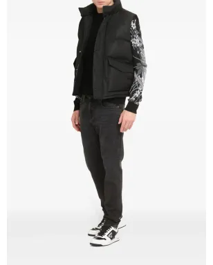 Alexander McQueen グラフィティプリント パデッド ジレ - サムネイル2