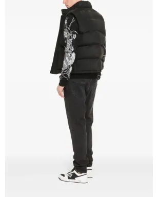 Alexander McQueen グラフィティプリント パデッド ジレ - サムネイル3