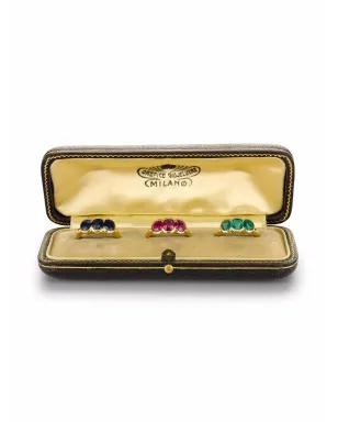 Pragnell Vintage 18kt イエローゴールド アールヌーボー 宝石付き リング セット - サムネイル1