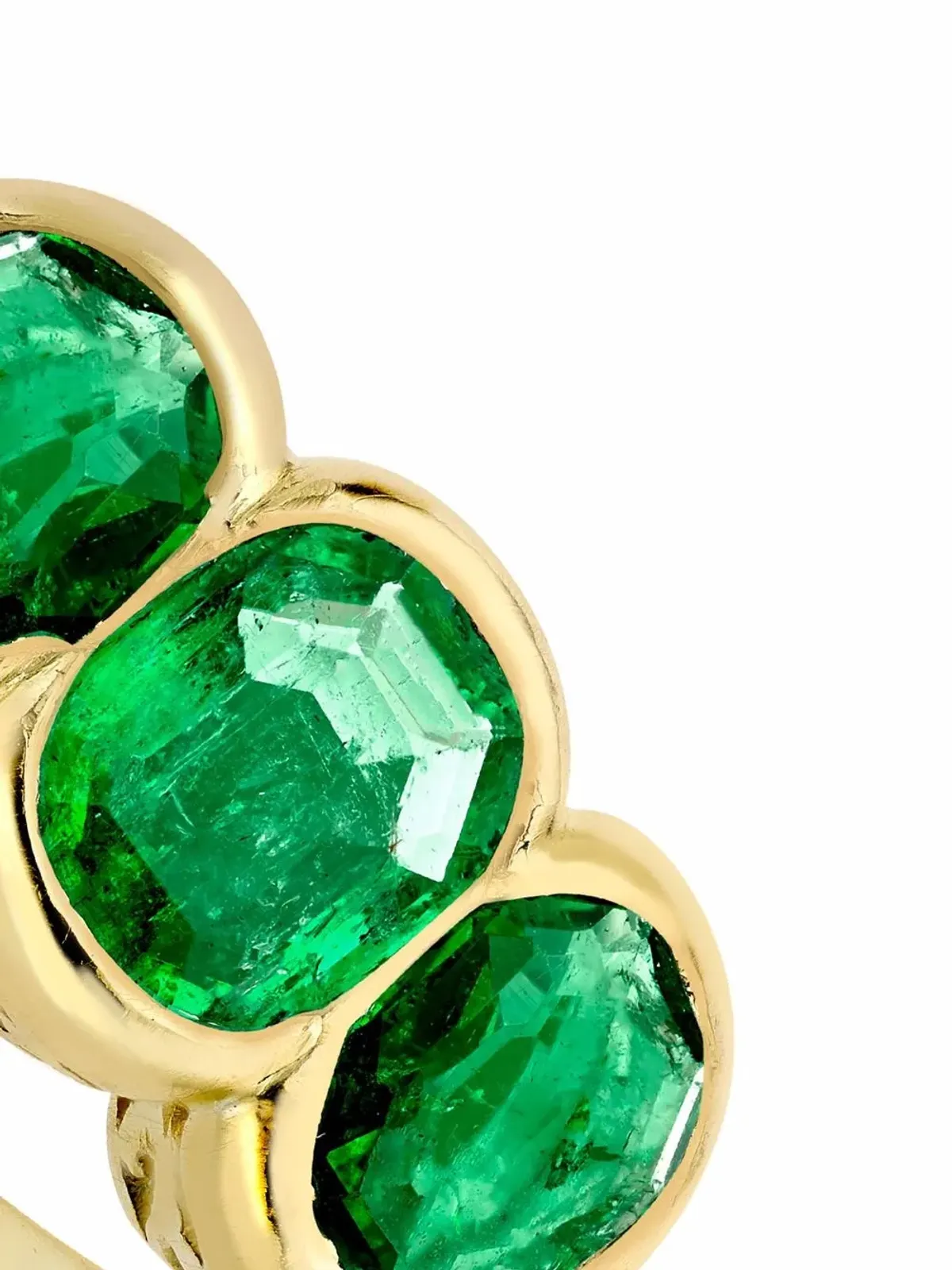 Pragnell Vintage 18kt イエローゴールド アールヌーボー 宝石付き リング セット - 画像4