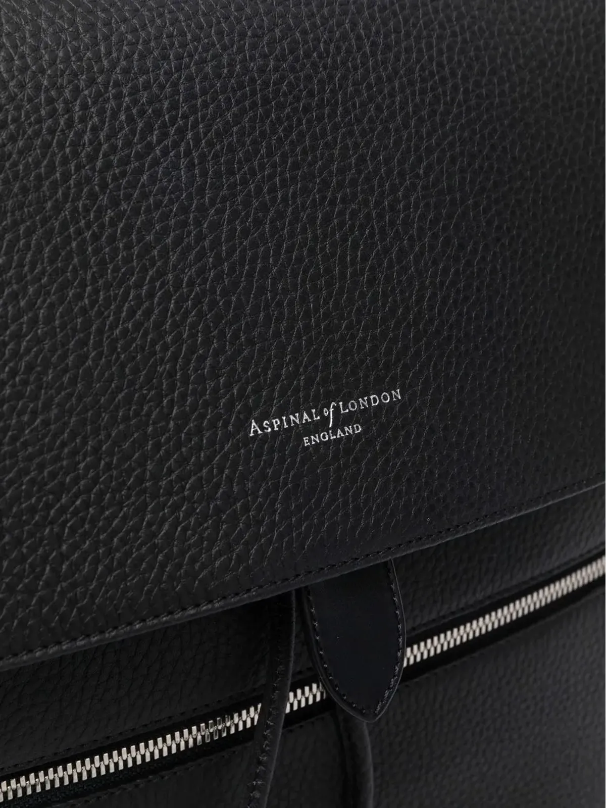 Aspinal Of London Reporter grained-effect backpack - 画像4