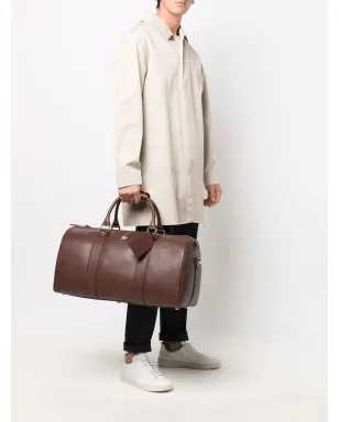 Aspinal Of London ボストン型 ペブルド レザー 大容量ホールドオールバッグ - サムネイル2