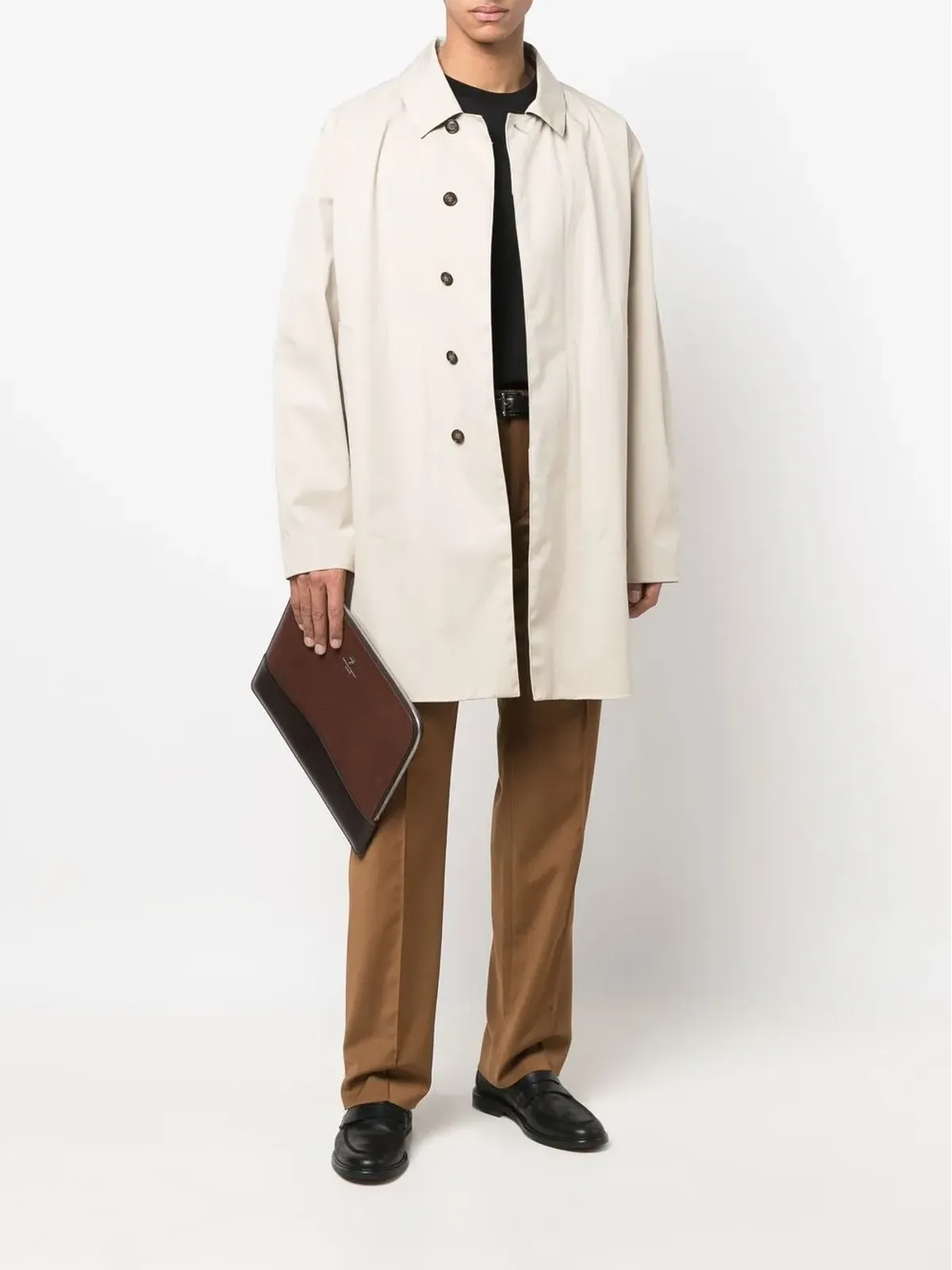 Aspinal Of London シティ レザー ラップトップバッグ - 画像2