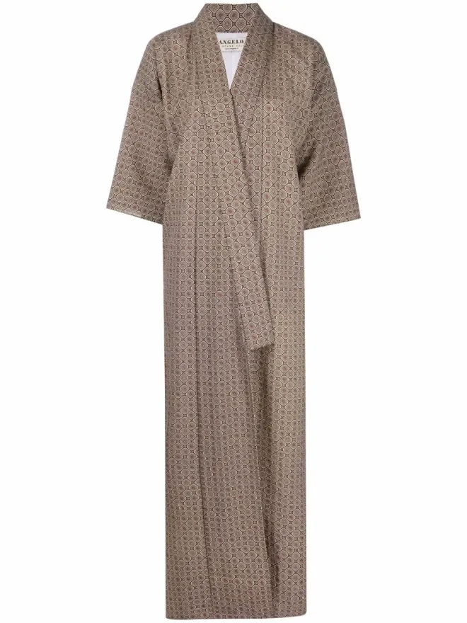 A.N.G.E.L.O. Vintage Cult A.N.G.E.L.O. Vintage Cult 1970年代幾何学模様の着物 - Neutralsの商品画像