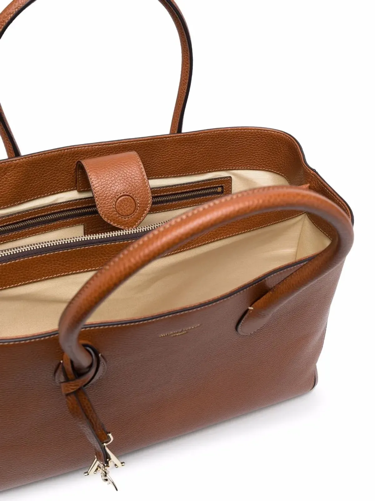 Aspinal Of London London leather tote bag - 画像5